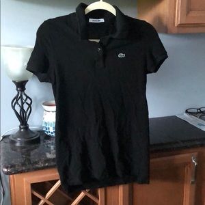 Black Lacoste polo